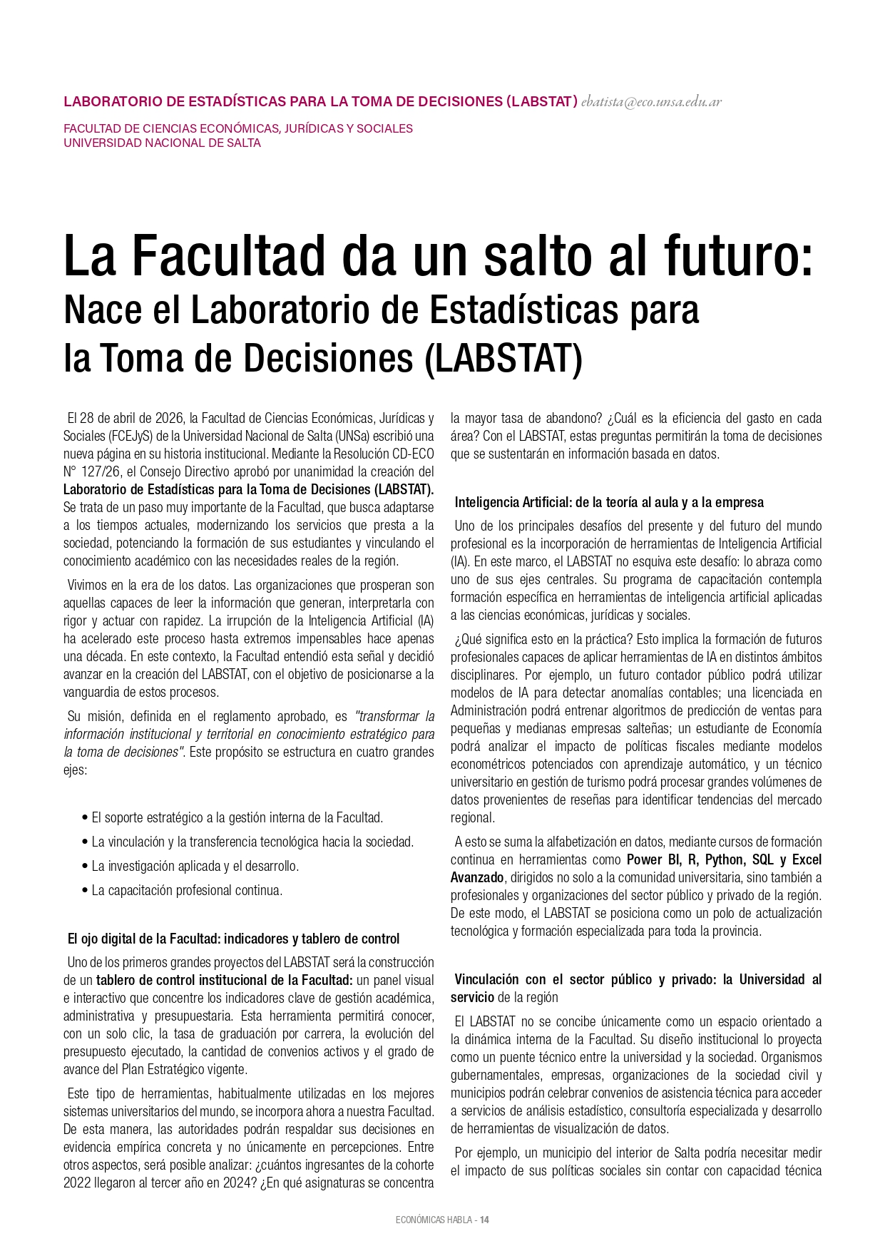 Facultad